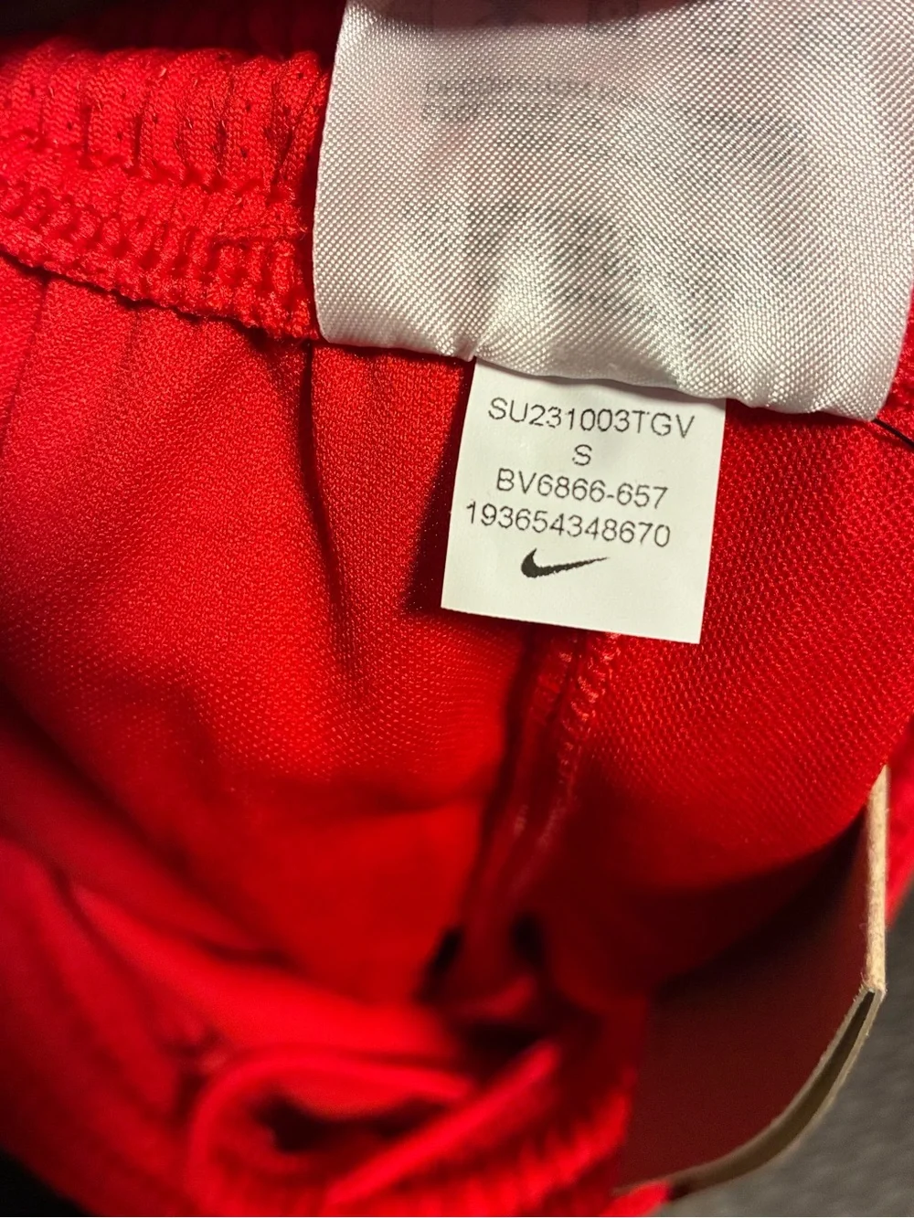 Kids Nike Red Athletic “Dri-FIT” Training Shorts Soccer Football Size S (8-10)